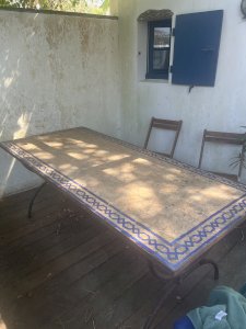 Donate mosaic table