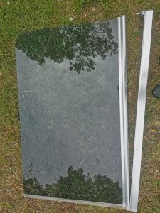 Screen for shower over bathtub