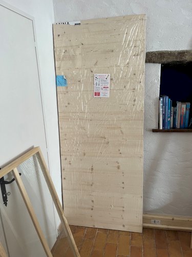 porte coulissante bois massive